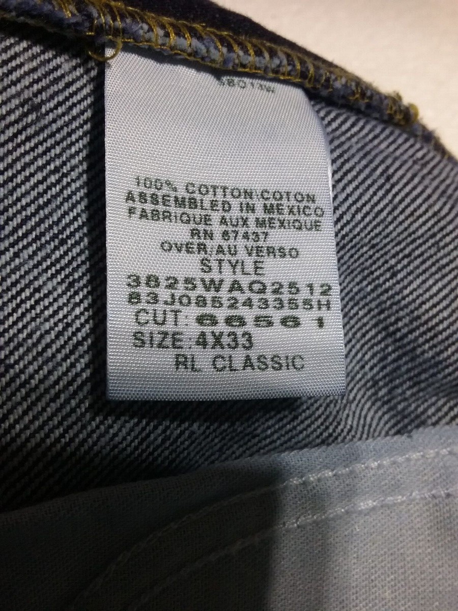 Ralph Lauren polo jeans size 4 - 30 x 33 RN 67437 Dark Denim 