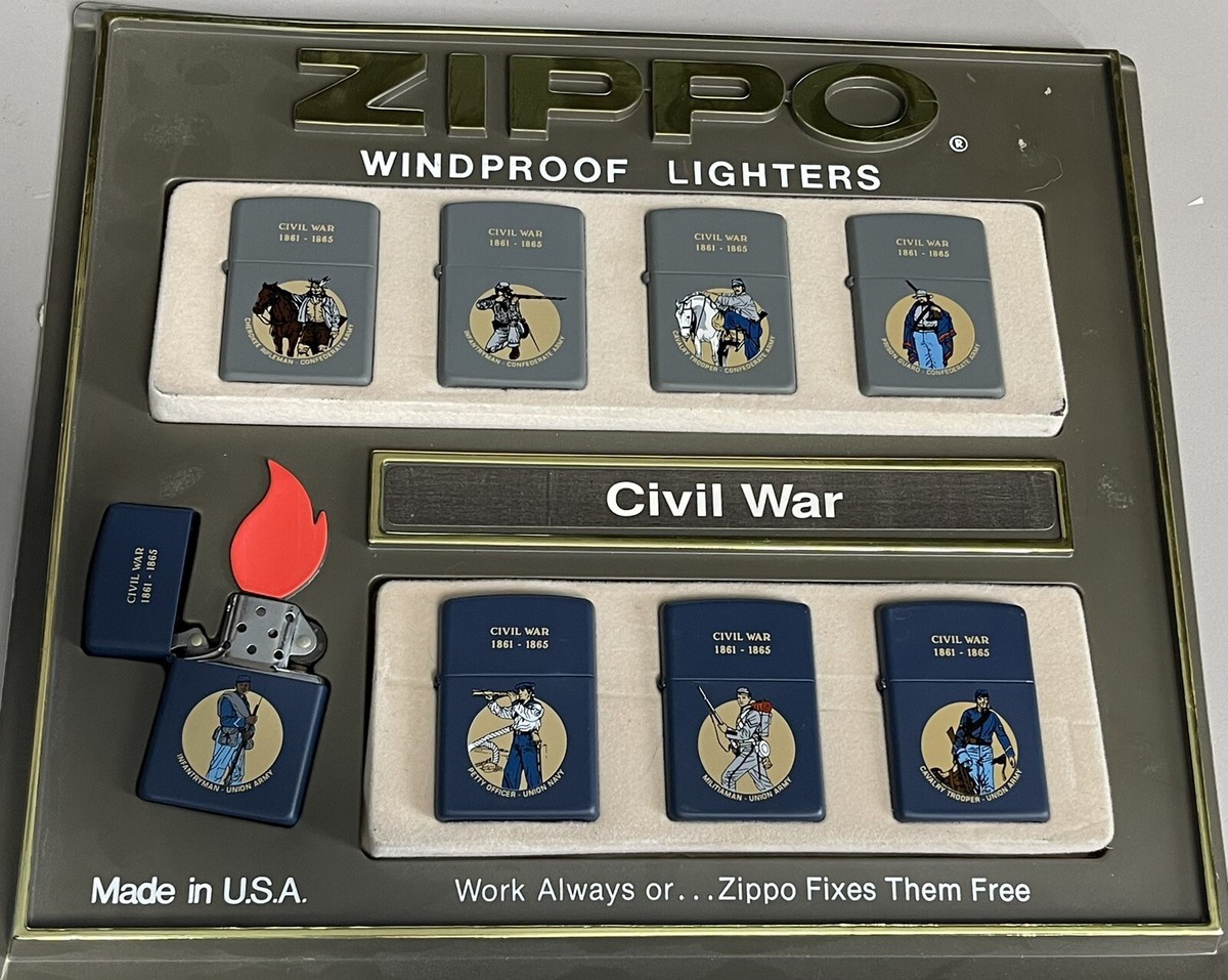 ヴィンテージZIPPO 1991年製 CIVIL WAR ZIPPO 1991 CIVIL WAR SERIES SET BLUE & GREY SOLDIERS