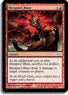 Shrapnel Blast (FNM) FOIL Promo PLD Instant Special MAGIC MTG CARD ABUGames - Picture 1 of 1