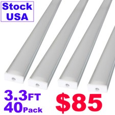 U V Shape Aluminum Channel LED Diffuser Track 1M 2M For LED Strip Light Bar
