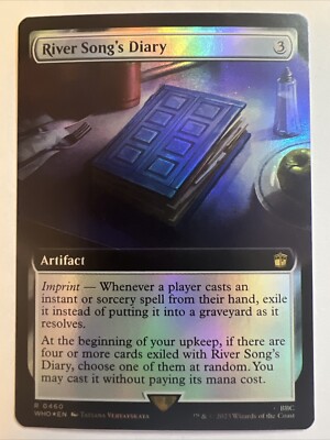 MtG Doctor Who River Song's Diary Foil Extended Art Magic Gathering R 0460
