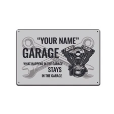 Personalized Auto Shop Custom Signs for Garage 8x12 In Tin Sign Add Your Own