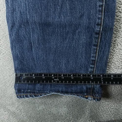 Gap 1969 Jeans Mens 36x30 Blue Standard Selvedge Button Fly Dark Wash Denim - Picture 10 of 12