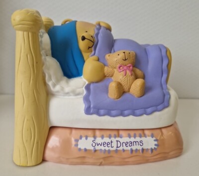 Vintage Forever friends Sweet Dreams Teddybären Buchstütze Schaumbad Grosvenor