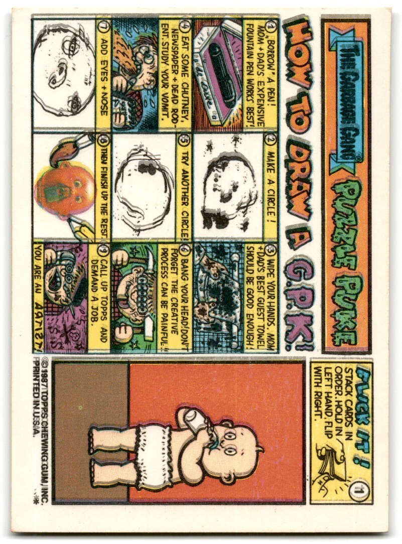 Lucy Lock 1987 Garbage Pail Kids Lucy Lock-it #418A | eBay