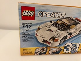 LEGO 31006 Creator Highway Speedster 286 pcs NEW Sealed Retired 3 in 1