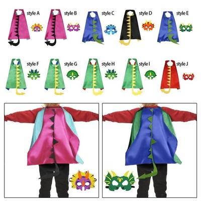 Dinosaurier Kostüm, Halloween Maske, Umhang für Rollenspiel, Karneval vom
