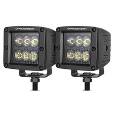 2x 3 Inch LED Work Cube Light Bar Pods fog Lamps for Pickup SUV UTV 4WD Offroad