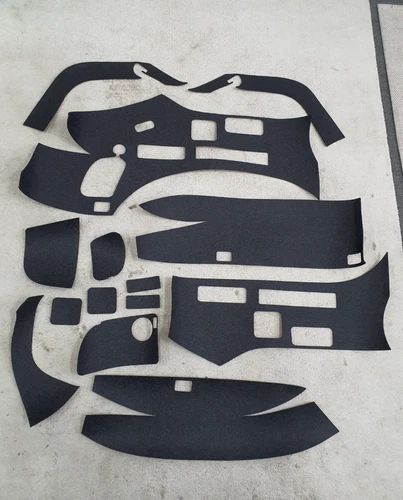 Trunk Side Anti-Scratch Cover Felt 6P+6P Blk Speaker Type for Kia EV6 2022~2026