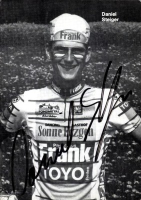 Ak Radrennsportler Daniel Steiger, Autogramm - 4795432