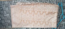 Damen Saree Tuch/Schal in Beige/Creme mit Pai...