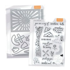 Tonic Studios Stamp Club Stamp  Die Set-Golden Sunrise