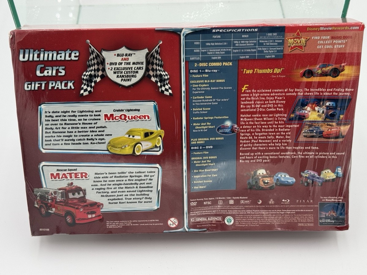 Cars (Blu-ray/DVD, 2009, 2-Disc Set, Ultimate Gift Pack; With Die
