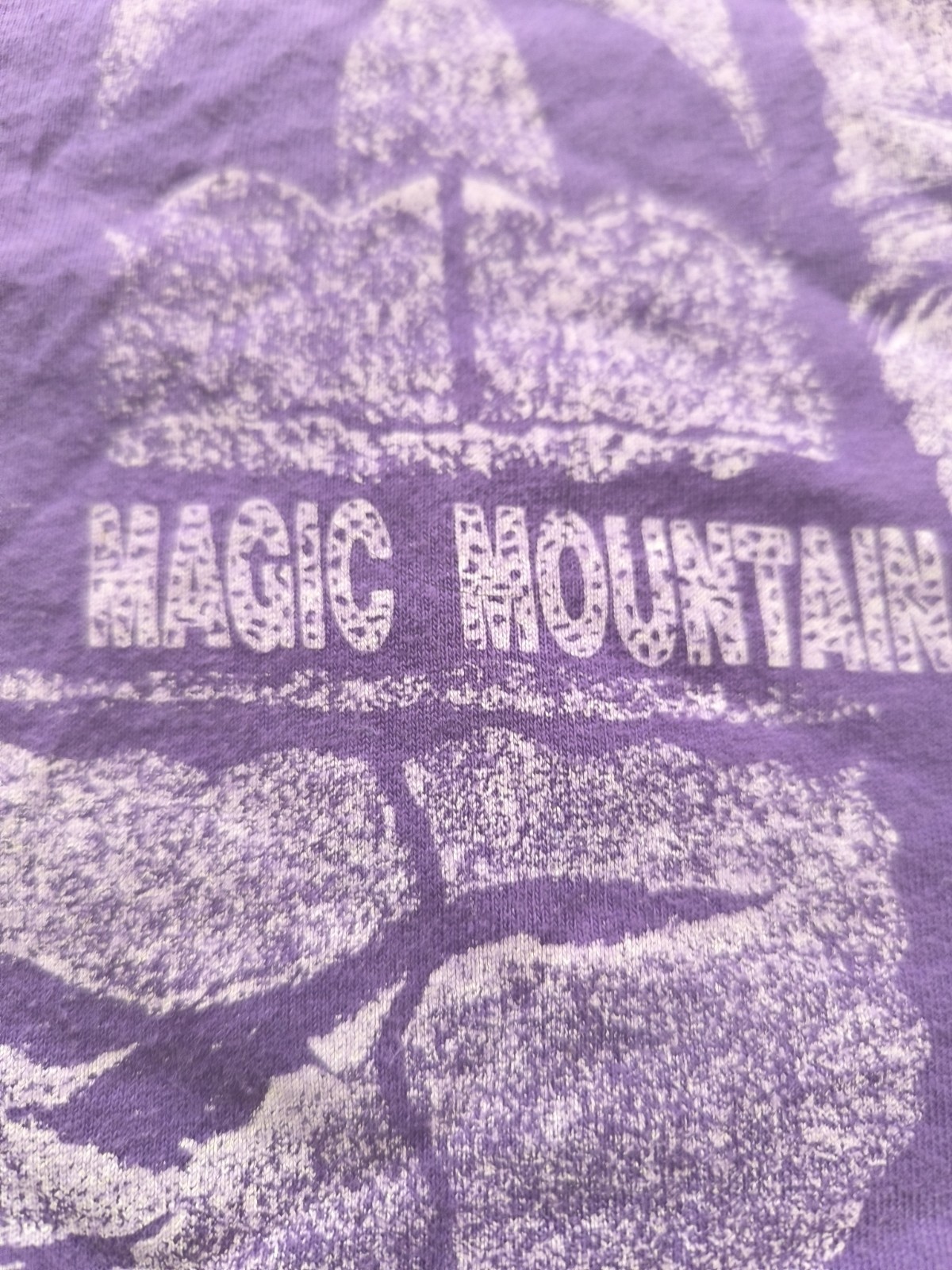 Vintage magic mountain purple pattern tropical al… - image 2