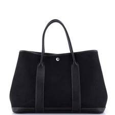 Hermes Garden Party Tote Toile and Leather 36