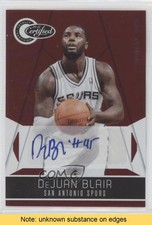 2010-11 Totally Certified Red Signatures 43/99 DeJuan Blair #120 Auto READ 12b2