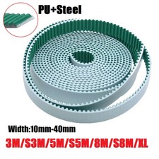 Open End PU Steel Wire Timing Belt HTD 3M/S3M/5M/S5M/8M/S8M/XL Width 10mm-40mm
