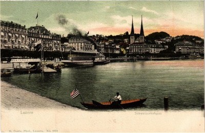 CPA LUZERN Schweizerhofquai SWITZERLAND (705235)