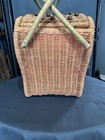 Vintage Hand Crafted Wicker Strawberry Shaped Picnic Basket — photo 4
