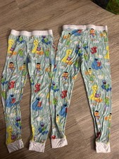 Little Sleepies Size 4t Sesame Street Bottoms Only 2 Pairs