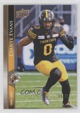 2021 Upper Deck CFL Gold 11/50 Ciante Evans #56 m7v