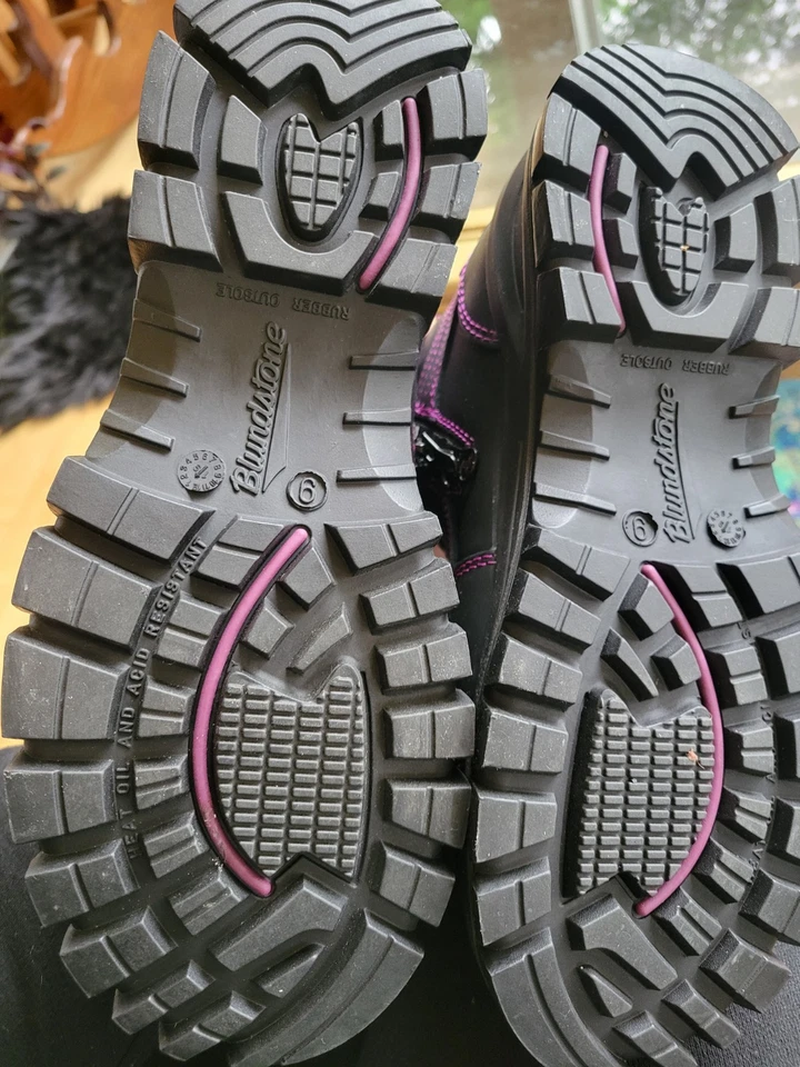 Botas de trabajo de seguridad Blundstone 897 punta de acero cuero negro EE. UU. 9 mujeres Foto 2 de 4