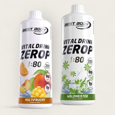 Best Body Vital Drink Zerop 2 x 1 Liter Getränkesirup Konzentrat 12,50 /Ltr.