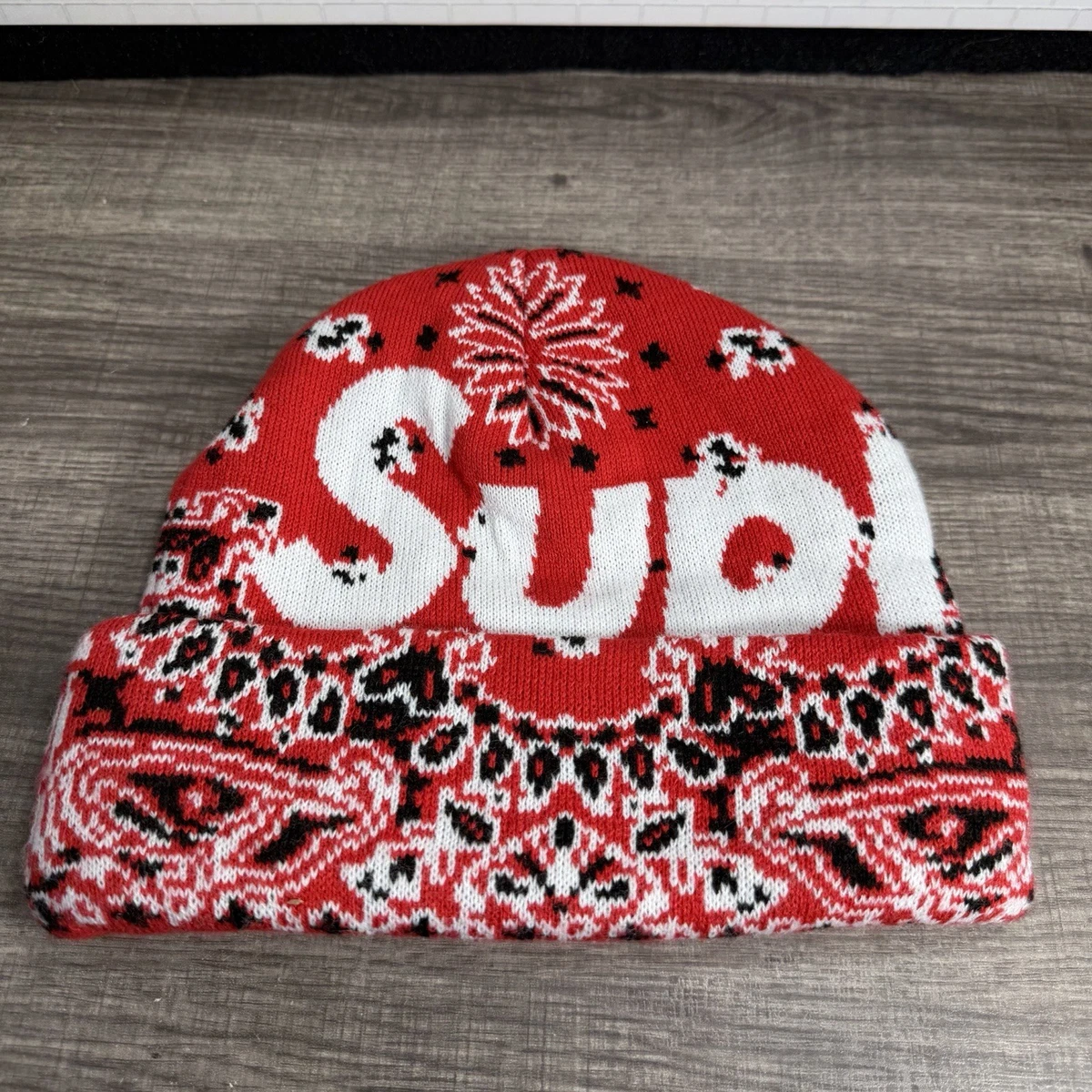 Supreme Red Beanie Hats for Men for sale - eBay