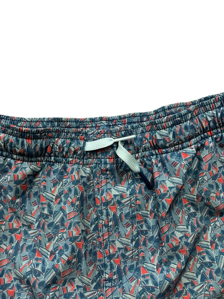 Pantalones Cortos Southern Tide Juveniles Grandes (12-14 Años) Azul Geométrico Bañador Forrado Playa Foto 4 de 4