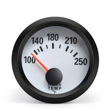 2" 52Mm Water Temperature Gauge, 12V Water Temp Meter Blue LED with Sensor fo...