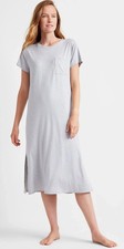 State of Day SLEEP GREY Short-Sleeve T-Shirt Sleep Gown, US Medium NWT