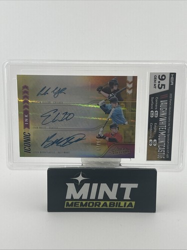 2020 Panini Absolute Iconic Ink Triples Spectrum Gold Vaughn/White ...