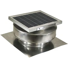 365 CFM Mill Finish 5-Watt Solar Powered Roof Mounted Exhaust Attic Fan