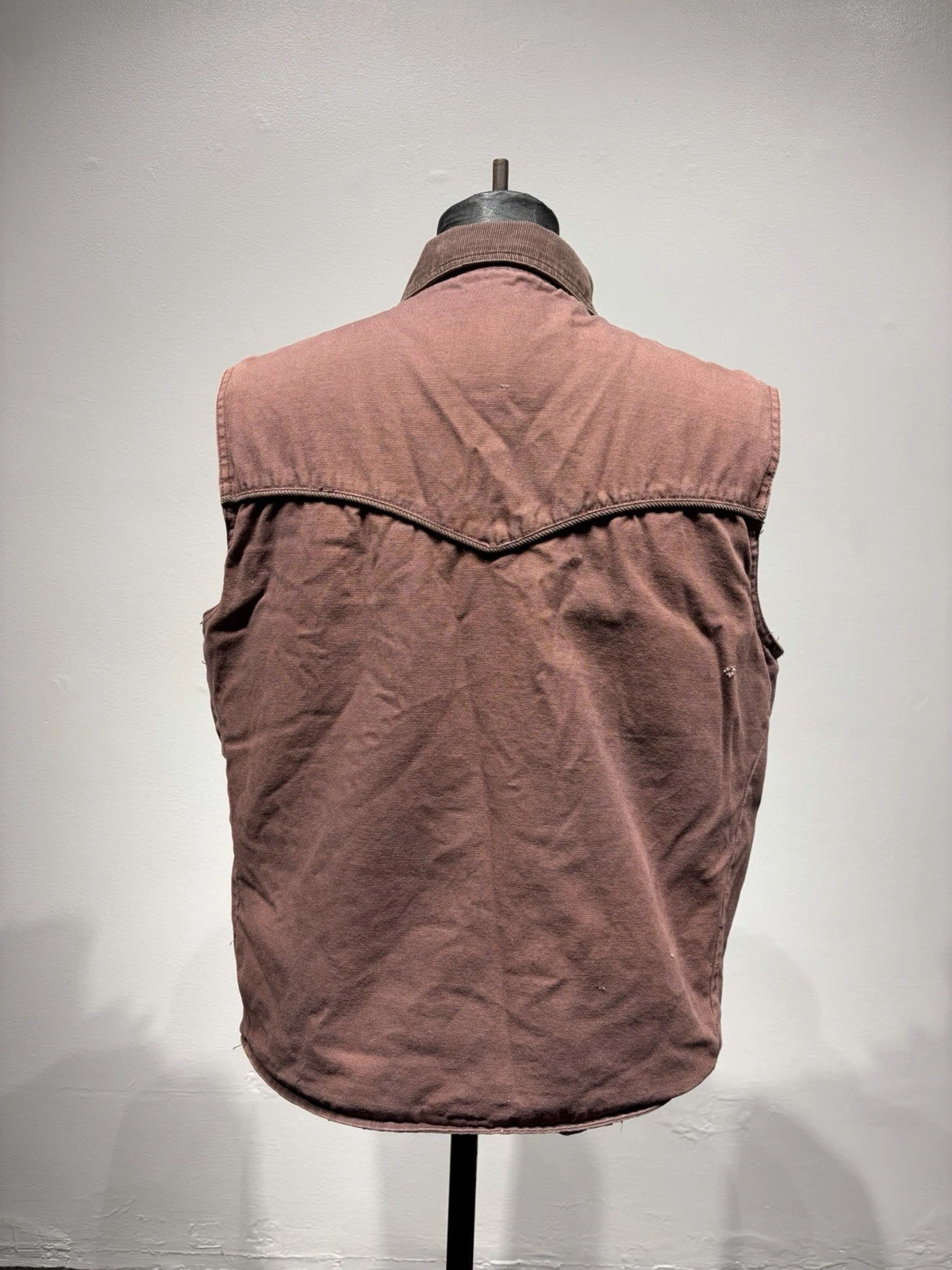 Powder River Outfitters Panhandle Slim Sherpa Lined Canvas Vest Mens L Faded... image 6