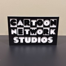 Cartoon Network Studios 3D Printed Decor Display Sign Retro TV Art