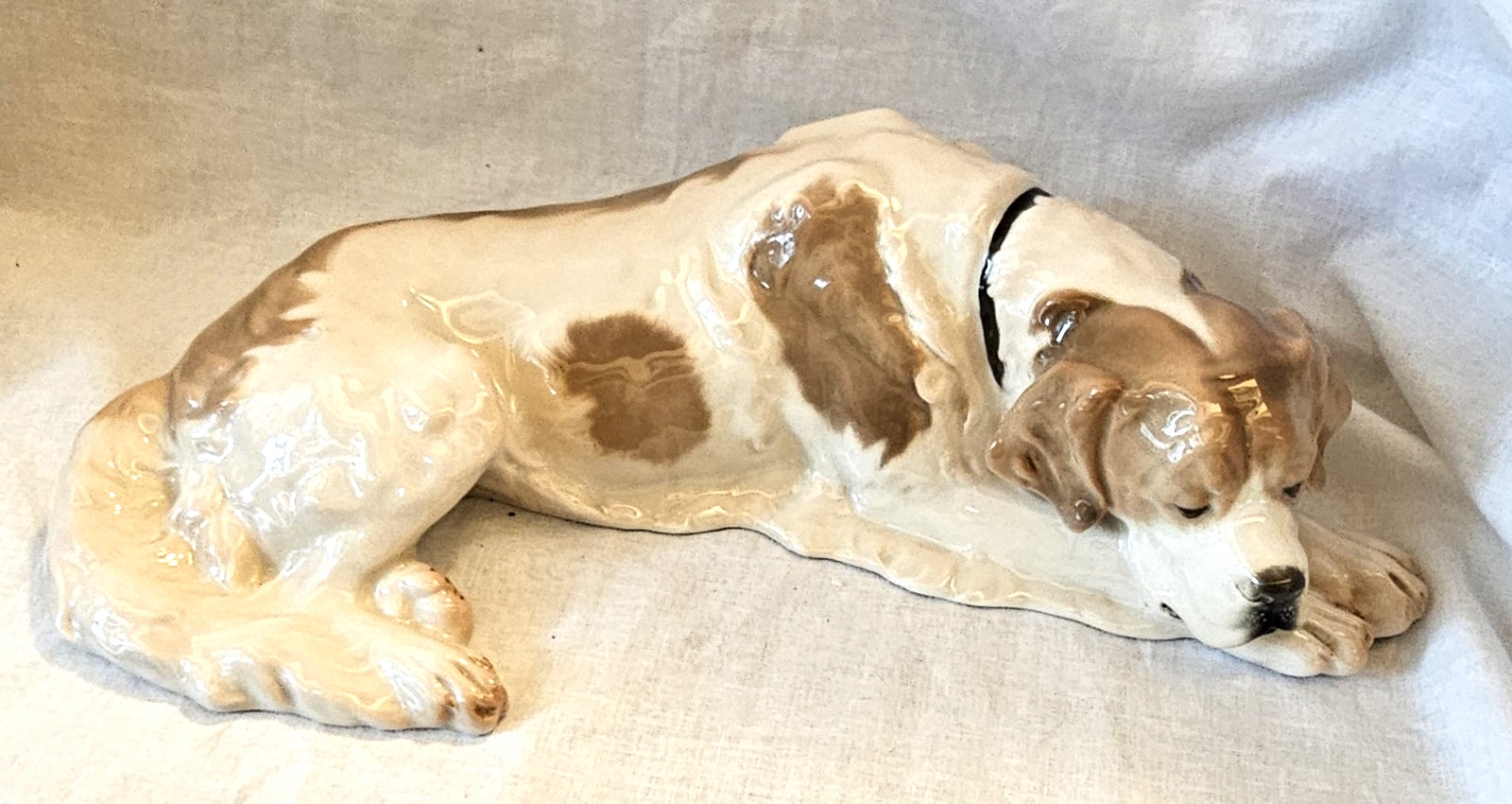 Rosenthal Germany St. Bernard Dog Figurine Lying EUC