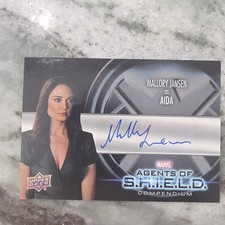 Upper Deck 2019 Marvel Agents of S.H.I.E.L.D. Mallory Jansen Autograph AA-JM
