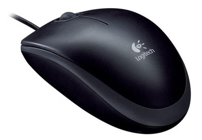 Logitech B110 Optical Mouse Schwarz USB Neu Original Verpackt