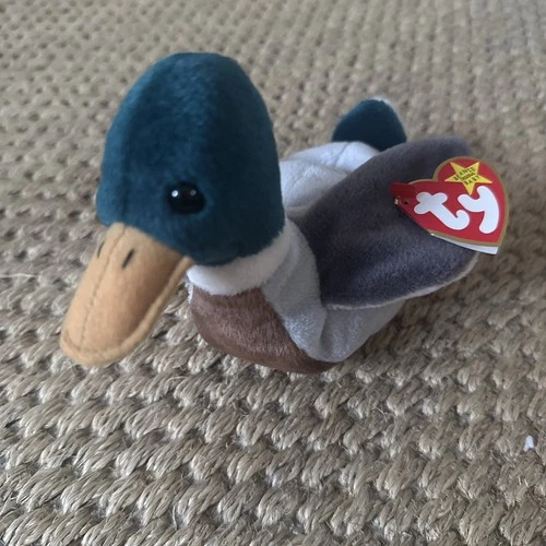 TY Beanie Baby Jake the Mallard Duck 1997 Retired 7" Plush w/ Tags