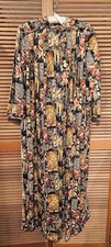 Hawaii Hawaiian Vintage Bete Collection Honolulu Brand MuuMuu Dress Oriental