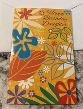 Birthday DAUGHTER Brilliant And Beautiful 5'x7.75" Stockwell Greeting Card