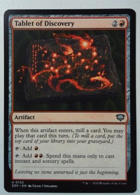 Tablet of Discovery *Uncommon* Magic MtG x1 Secrets of Strixhaven