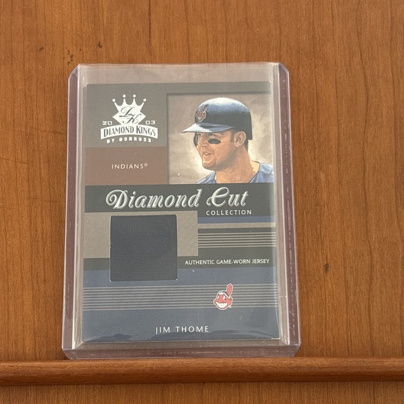 ⚾ 2003 Diamond Kings Diamond Cut #DC-45 - #/500 - Jim Thome - Game Worn Jersey ⚾