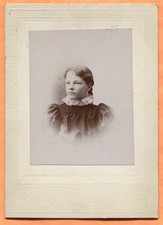Portrait of a Girl circa 1890s Old Cabinet Card