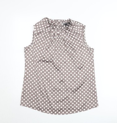 Braunes Camisole-Damenbluse UK-Größe 10