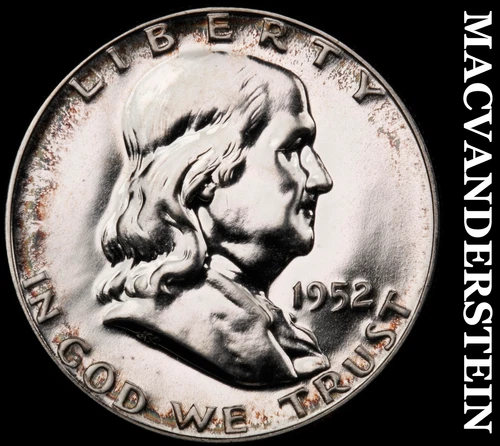 1952 Franklin Half Dollar- Silver- Choice Gem Proof Luster No Reserve #J2923