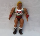 Vintage MOTU FLYING FISTS HE-MAN Action Figure 1984 Mattel Retro Silver Chest