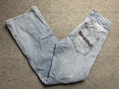 Speed And Strength Jeans Mens 34x32 Light Wash Blue Motorcycle Riding Teramid