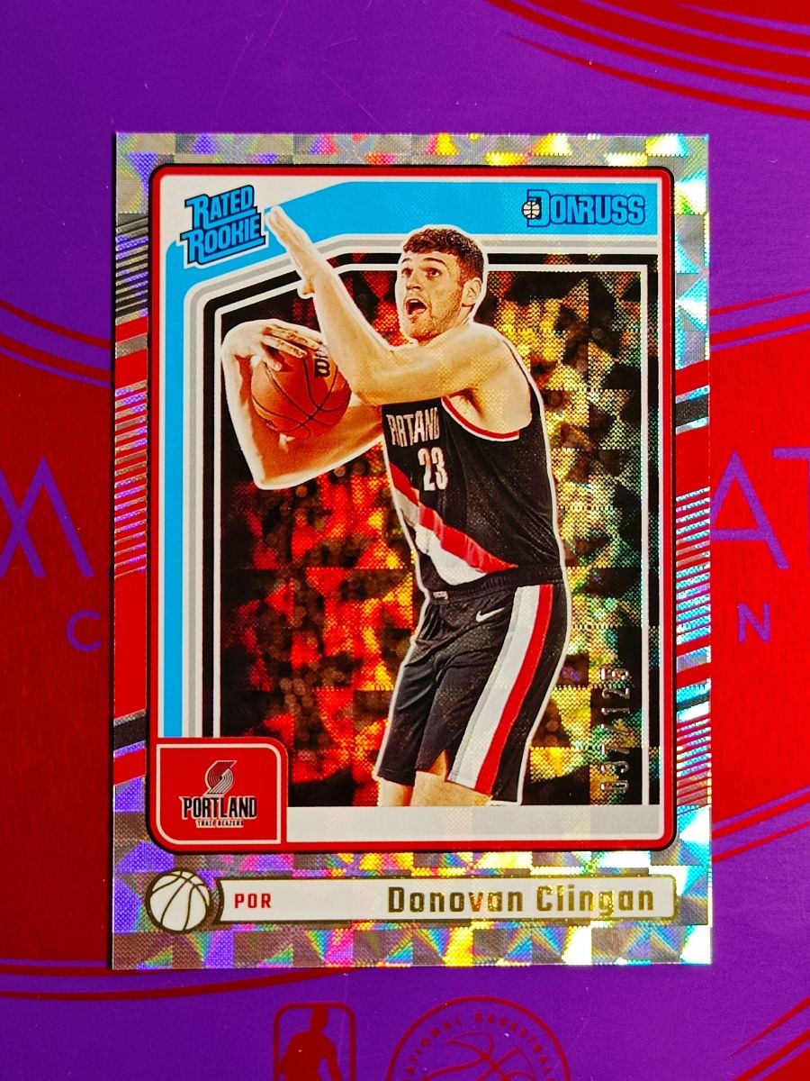 2024-25 Panini Donruss Donovan Clingan 37/125 Hyper Rookie RC #223