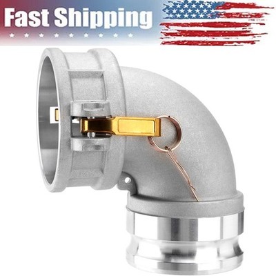 90 Degree Elbow Type DA Cam Camlock and Groove Hose Fitting 4'' Femalex 4'' Male
